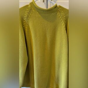 J. Crew green roll Neck Sweater